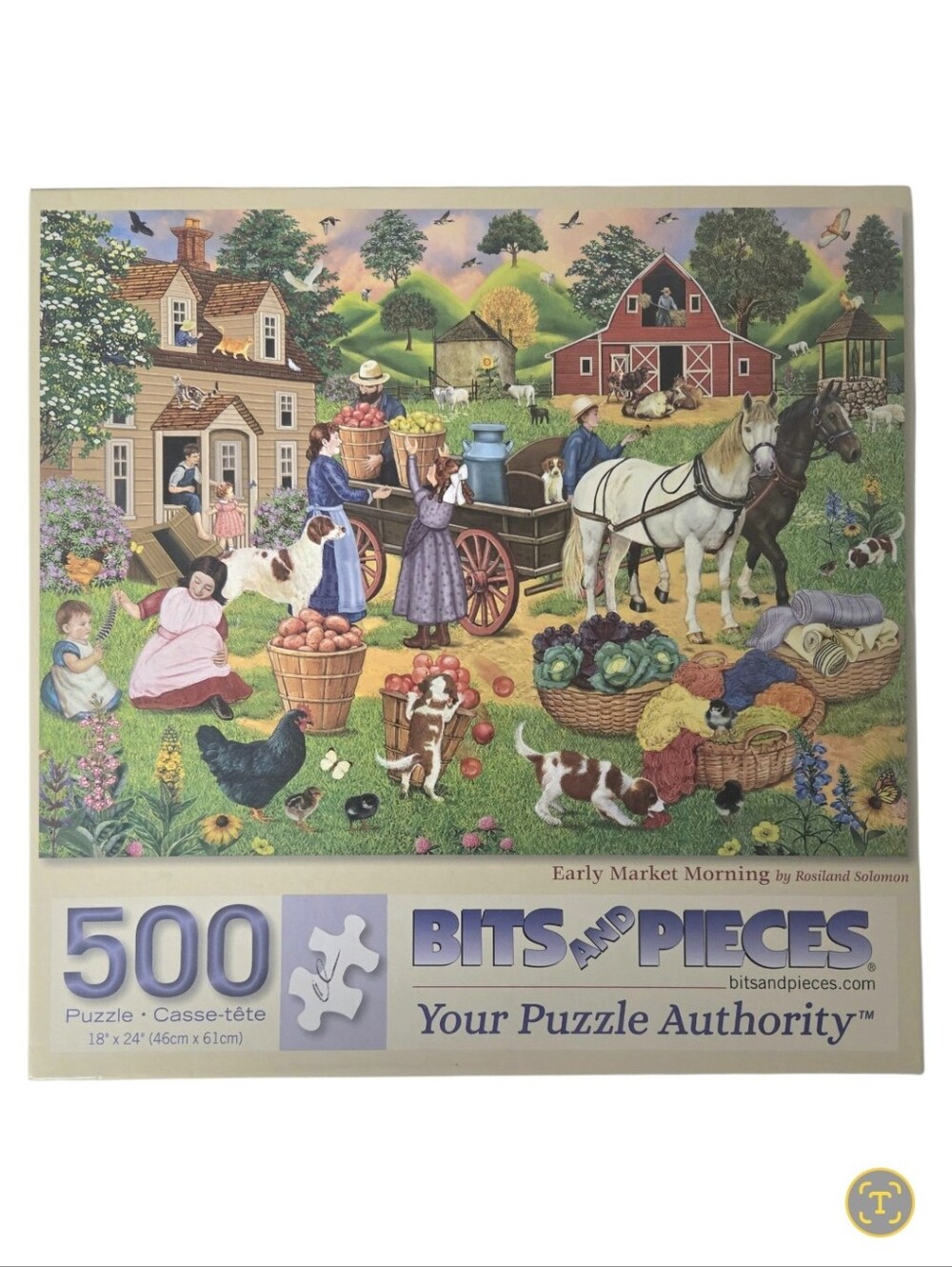 Bits And Pieces - Early Morning Market - 500 Piece Jigsaw Puzzle